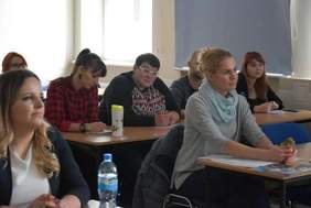 Pokaż zdjęcie: Uczestnicy warsztatów zorganizowanych w ramach konferencji pn.: „(Nie)zależność” poświęconej podmiotowości osób z niepełnosprawnością intelektualną