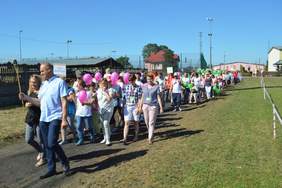 Uczestnicy Olimpiady Sportowej Osób Niepełnosprawnych w Szczuczynie.