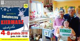 Pokaż zdjęcie: Grafika promująca Świąteczny Kiermasz Rękodzieła w Szamotułach