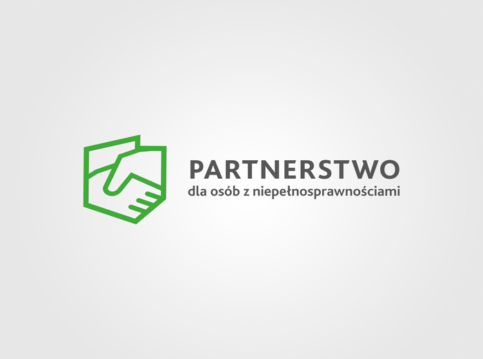 Pokaż zdjęcie: logo złożone z dwóch dłoni w uścisku tworzących kontury Polski