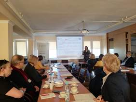 Pokaż zdjęcie: Moderatorem wczorajszego spotkania była pani Joanna Długokęcka – kierownik projektu