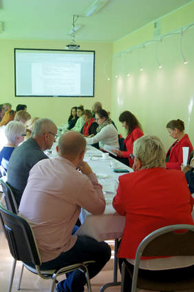 Uczestnicy spotkania. Zdjęcie pochodzi ze zbiorów WTZ w Grudziądzu.