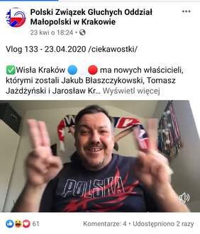 Pokaż zdjęcie: Prezes Adam Stromidło podczas nagrania jednego z vlogów