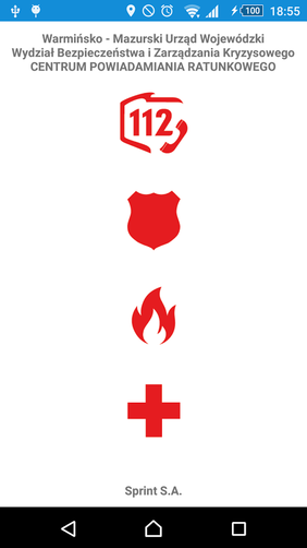 Strona główna aplikacji Deaf Help