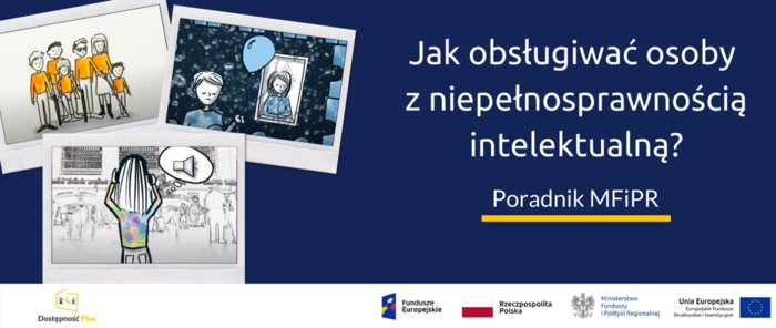 Pokaż zdjęcie: Grafika przedstawia trzy ilustracje: pierwsza to osoba w tłumie zatykająca uszy, druga to dwie smutne osoby, trzecia to kilkoro ludzi: jedna na wózku, jedna niewidoma z laską, starsza osoba oraz matka z małym dzieckiem. 