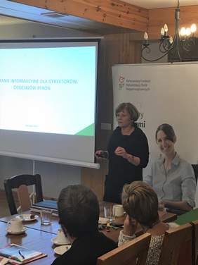 Pokaż zdjęcie: Wystąpienie Dyrektor Oddziału Kujawsko-Pomorskiego PFRON Pani Aleksandry Gierej