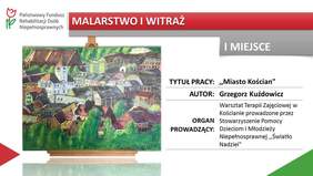 Pokaż zdjęcie: Grzegorz Kuźdowicz autor pracy pt.:"Miasto Kościan"