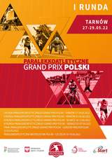 Na plakacie terminarz zawodów rozgrywanych w ramach Paralekkoatletycznego Grand Prix Polski - terminarz opisany w treści komunikatu