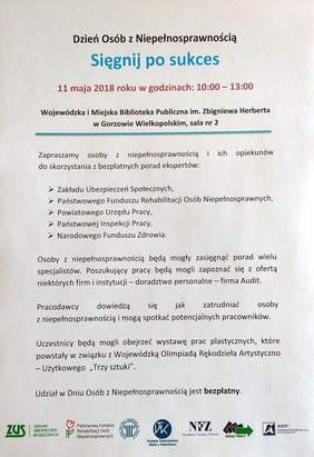 Gorzów Wlkp. – Dzień Osób z Niepełnosprawnością 