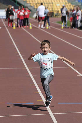 Zawodnik podczas konkurencji biegowej