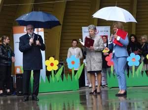 Przemawia Andrzej Michalski dyrektor Oddziału Świętokrzyskiego PFRON