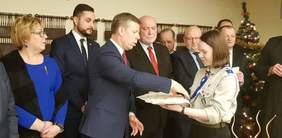 Pokaż zdjęcie: Opłatek z Wojewodą Małopolskim (fot. MUW)