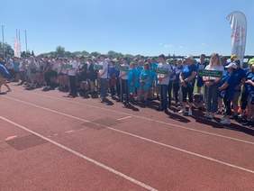 Pokaż zdjęcie: Otwarcie Świętokrzyskiego Mityngu Lekkoatletycznego Olimpiad Specjalnych
