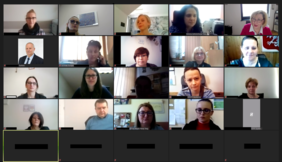 Pokaż zdjęcie: Uczestnicy spotkania Konsultacyjno - szkoleniowego on-line. Zdjęcia uczestników spotkania na platformie ZOOM