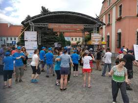 Pokaż zdjęcie: Festiwal Sztuki Osób Niepełnosprawnych w Lewinie Brzeskim – Konkurs piosenki