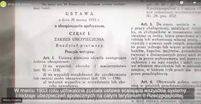 Pokaż zdjęcie: Kadr z filmu o historii ZUS
