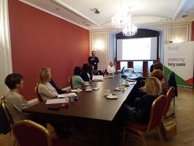 Pokaż zdjęcie: Wykład dr Dawida Bączkowicza - eksperta PFRON