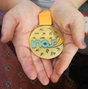 Pokaż zdjęcie: Brązowy medal Agnieszki zdobyty podczas Europejskich Igrzysk INAS