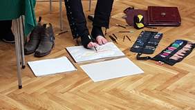 Pokaż zdjęcie: Pokaz malowania