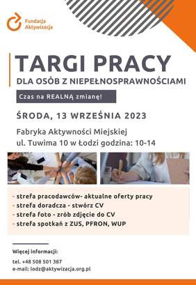 Pokaż zdjęcie: Targi Pracy dla Osób z Niepełnosprawnościami