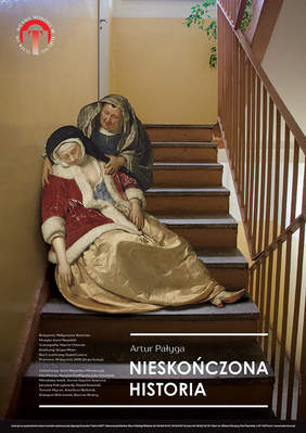 Plakat promujacy sztukę "Nieskończona historia"