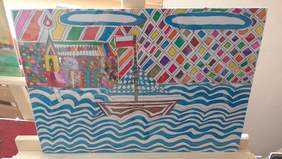 Miejsce 2 w kategorii Rysunek i grafika - "Moja Polska", Magdalena Grzelczyk, WTZ w Sulęcinie