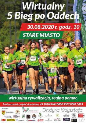 Pokaż zdjęcie: 5-ta, wirtualna edycja Biegu po Oddech - plakat