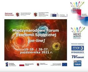Pokaż zdjęcie: Strona tytułowa Forum, z jej nazwą, z informacją, że jest to forum w trybiw on-line oraz ze wskazaniem daty wydarzenia: 19-20 i 26-27 październik br.