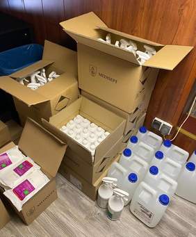 Pokaż zdjęcie: Środki zakupione przez Polski Związek Głuchych - Oddział Małopolski w Krakowie