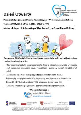 Pokaż zdjęcie: Dzień otwarty w Przedszkolu Specjalnym Emedea w Luboniu
