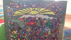 Miejsce 3 w kategorii malarstwo i witraż - "Polska-Moje siedlisko", Paulina Grzywińska, WTZ w Świebodzinie