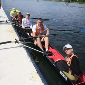 Pokaż zdjęcie: Magdalena podczas biegu pokazowego w Mistrzostwach Polski Seniorów 