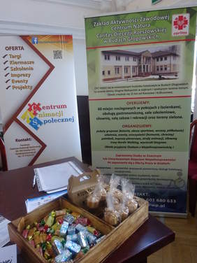 Baner nowego Zakładu Aktywności Zawodowej organizowanego na Podkarpaciu