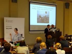 Pokaż zdjęcie: Konferencja pt.: „Osoby z niepełnosprawnością – niewykorzystany kapitał. (Nie)pełnosprawny w biznesie”