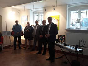 Pokaż zdjęcie: Przemawia Burmistrz Piotr Downar