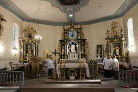 Pokaż zdjęcie: 20-lecie ŚDS w Rajkowach - msza święta w kościele pw. św. Bartłomieja w Rajkowach