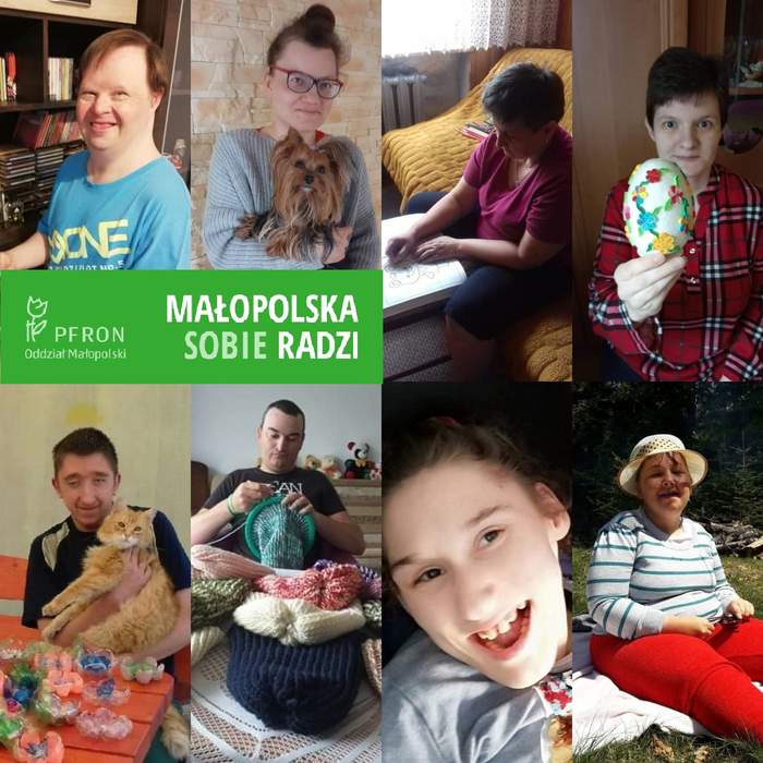 Pokaż zdjęcie: Podopieczni Stowarzyszenia "Nasz Dom" podczas zajęć w domu