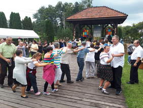 Pokaż zdjęcie: Uczestnicy VII Dożynkowego Spotkania Integracyjnego w Zebrzydowicach