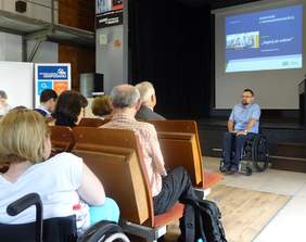 Wykład Pełnomocnika Prezydenta Miasta Bydgoszczy ds. Osób Niepełnosprawnych - Krzysztofa Kranz