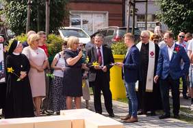 Pokaż zdjęcie: Zaproszeni goście wśrod nich między innymi Grażyna Dziecic Prezydent Miasta Ruda Śląska oraz Dyrektor Oddziału Śląskiego Jan Wroński 