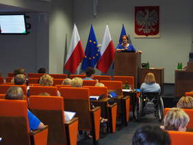 Pokaż zdjęcie: Pani Mirosława Rutkowska – Ekspert z Departamentu ds. Programów PFRON