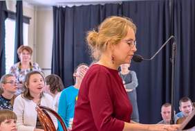 Artystka - Joanna Czajkowska-Zoń podczas koncertu