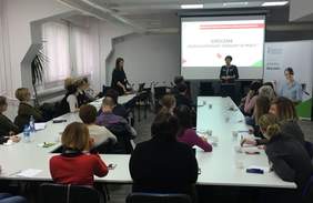 Pokaż zdjęcie: Uczestnicy szkolenia PFRON pt.: „Niepełnosprawny sprawny w pracy” w ramach Światowego Tygodnia Przedsiębiorczości