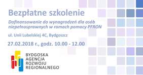 Plakat promujący szkolenie