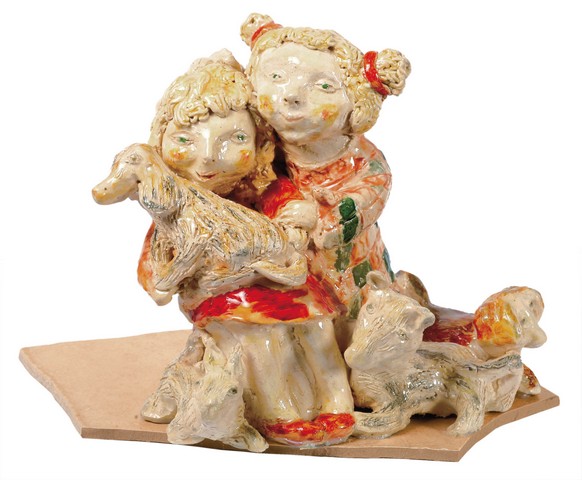 Pokaż zdjęcie: II miejsce – Renata Szumal  „Zabawa z pieskami”, ŚDS „Chatka” przy Polskim Stowarzyszeniu na Rzecz Osób z Upośledzeniu Umysłowym Koło w Nowym Targu