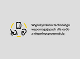 Logotyp z napisem: Wypożyczalnia technologii wspomagających dla osób z niepełnosprawnością
